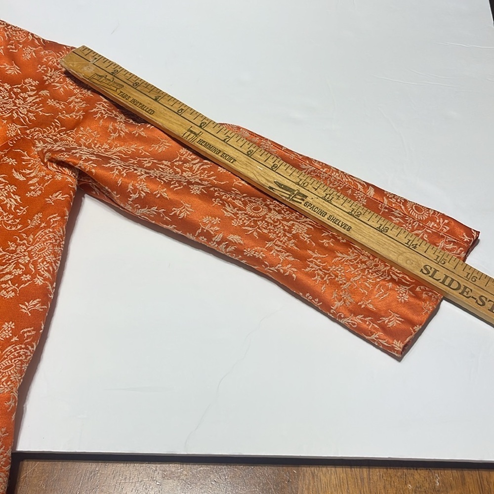 Sandra Sage - vintage original - orange with beige embroidery - S/M - Picture 7 of 7
